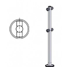 Стойка двусторонняя L 1000, Д 50, 360гр