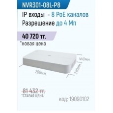 Видеорегистратор NVR301-08L-P8
