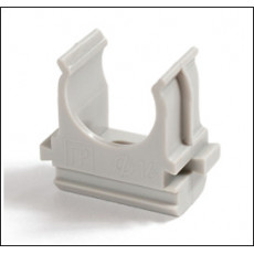 Крепеж-клипса для труб д16 (серая)