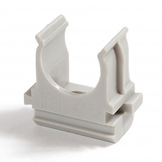 Крепеж-клипса для труб д25 (серая)