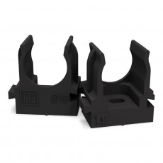 Крепеж-клипса для труб для монтажного пистолета д32 (черная)