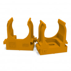 Крепеж-клипса для труб для монтажного пистолета оранжевая d20 мм (100шт/900шт уп/кор) Промрукав