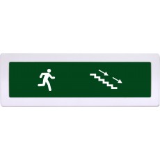 Табло Янтарь С "Выход-Лестница, Вправо" 24В